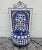 Metal Blue and White Miniature Moroccan Mosaic Fountain For Sale - Image 7 of 7