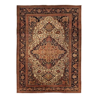 Antique Persian Sarouk Farahan Rug 8'9" X 12'0" For Sale