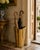 Vintage Sculptural Brass Umbrella Stand With Tassel Rope Handles, 1980s For Sale - Image 17 of 17
