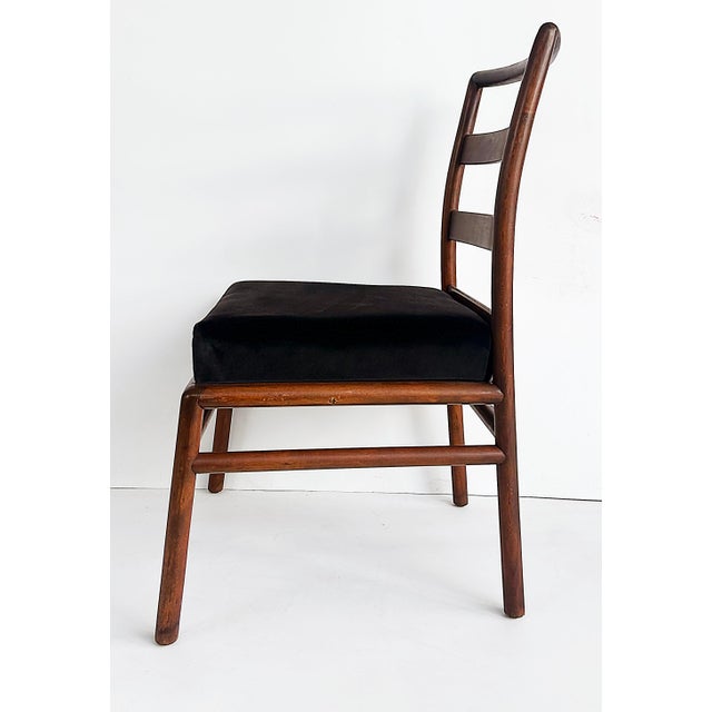 Brown Mid-Century t.h. Robsjohn-Gibbings #4209 Ladder-Back Chairs for Widdicomb For Sale - Image 8 of 13