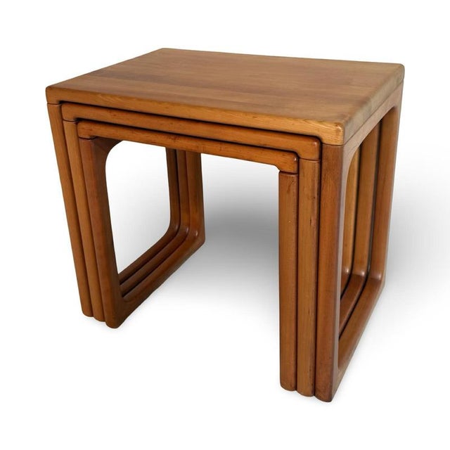 Wood Mimi Nesting Tables in Teak from BR Gelsted, Denmark, 1960s, Set of 3 For Sale - Image 7 of 10