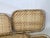 Tan Mid 20th Century Tropical Bamboo Rattan & Grass. Trays Set of 9 For Sale - Image 8 of 9