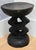 Vintage Tonga Hand Carved Wood Stool – Brutalist Sculptural Side / Plant Table, 14" For Sale - Image 4 of 9