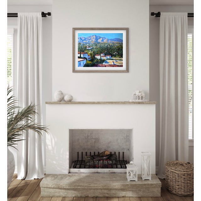 Original Oil Painting – Santa Barbara View With the Santa Ynez Mountains For Sale - Image 9 of 9