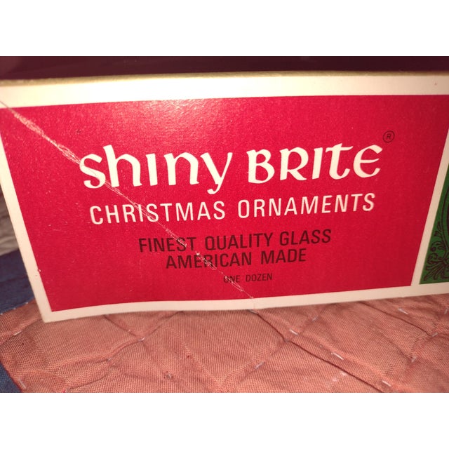 Shiny Brite Ombre Glass Ornaments in Original Box For Sale - Image 13 of 18