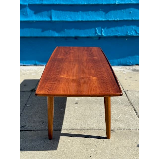 1960s Vintage Kristiansen Thomassen Teak Low Coffee Table For Sale - Image 5 of 12