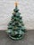 Vintage green glaze ceramic Christmas tree attributed to Nowell Mold Company. The lights and star are included with the...
