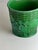 This Mintons majolica basketweave planter, made in England in 1911, is a green glazed ceramic jardiniere distinguished by...