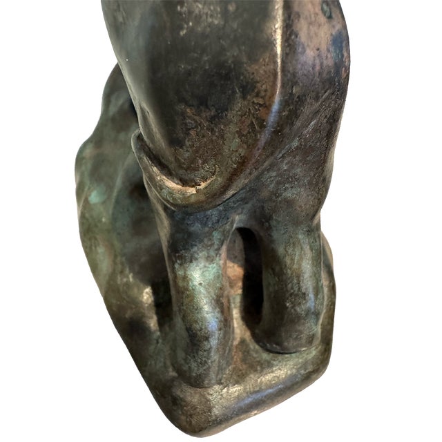 Vintage Bronze Elephant Bookends For Sale - Image 9 of 14