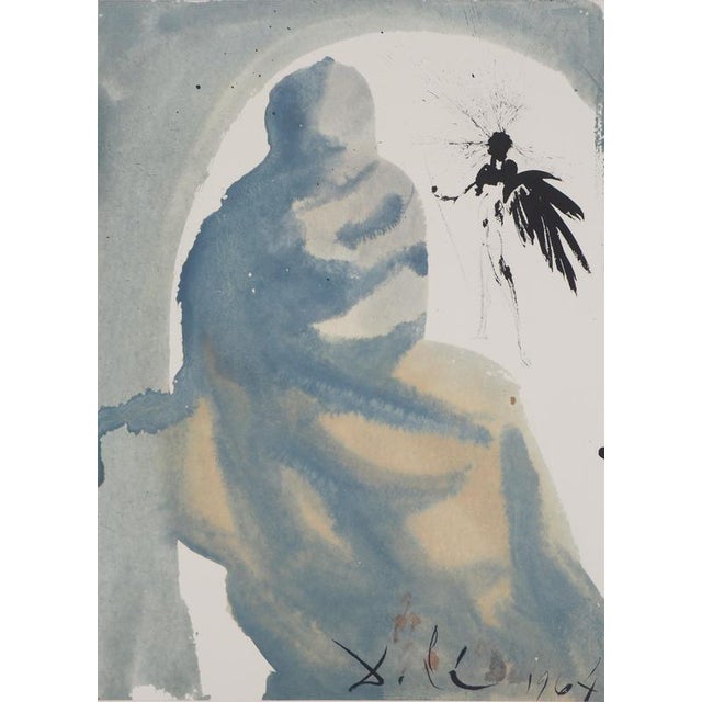 Salvador DALI (1904-1989) Biblia Sacra: The Annunciation, 1967 Color lithograph Signed in the plate On Vellum 35 x 48 cm...