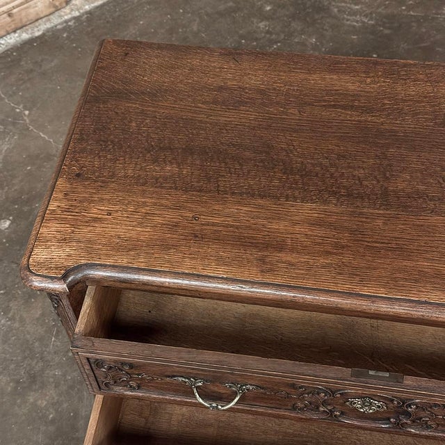 Antique Country French Louis XV Oak Commode ~ Chest of Drawers For Sale - Image 13 of 15