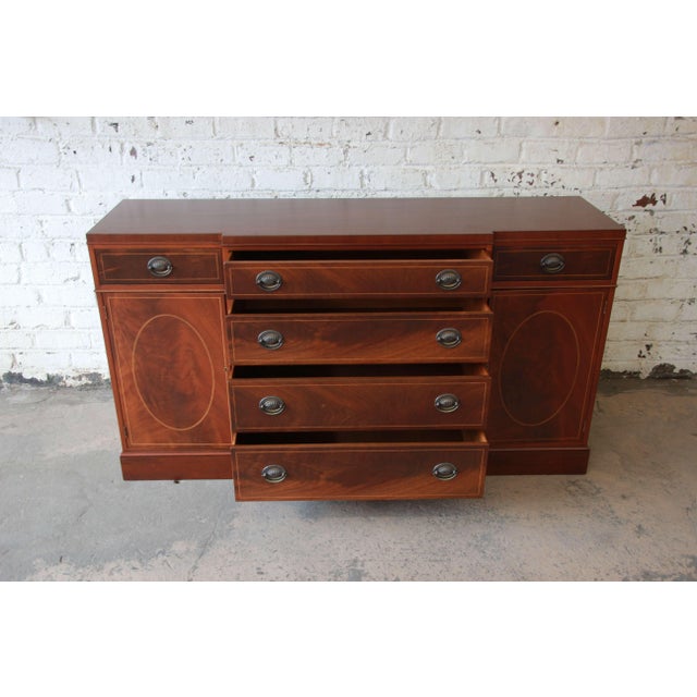Baker Furniture Inlaid Mahogany Sideboard Buffet Chairish