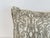Turkish Ottoman Revival Silver Metallic Embroidered Linen Decorative Pillow For Sale - Image 9 of 16
