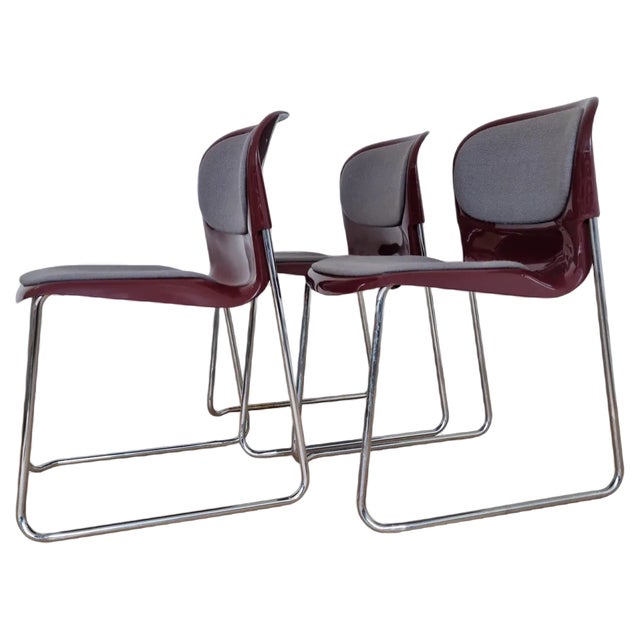 Mid-Century Chairs SM 400 K attributed to Gerd Lange for Drabert, 1987, Set of 3 For Sale