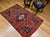 Vintage Persian Malayer Area Rug, Hand-Knotted Wool, Geometric Tribal Pattern, 4x6, Red & Blue For Sale In Chicago - Image 6 of 16
