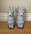 Vintage MCM Herend-Style Fishnet Bunny Rabbit Figurines -Set of 2 For Sale - Image 4 of 4