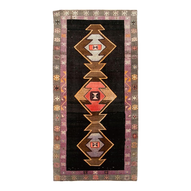 Galerie Shabab Collection Mid-20th Century Handmade Turkish Anatolian Gallery Rug For Sale