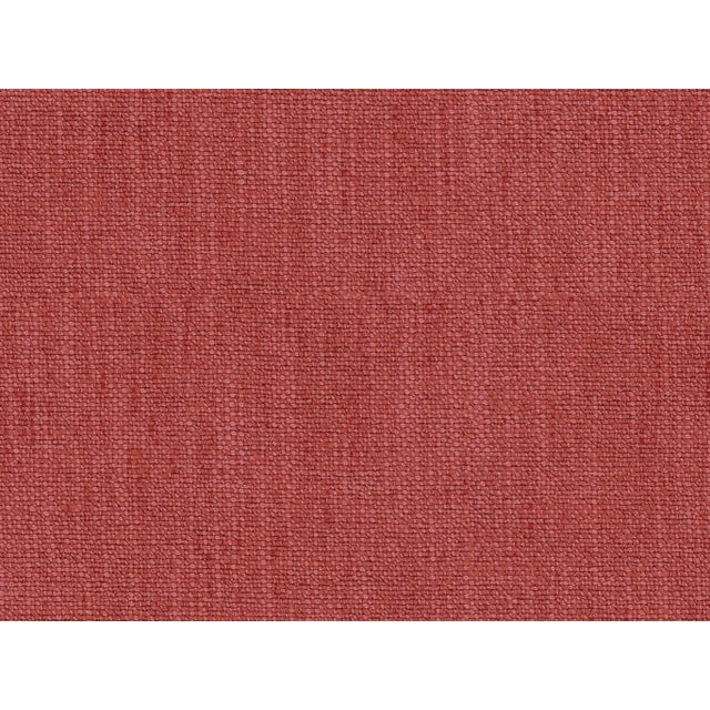 Alcott Ottoman, Salmon Linen Swatch For Sale