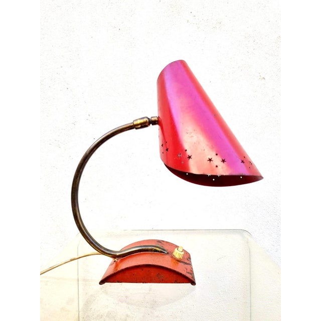 Italian Conical Table Lamp attributed to Stilux Milano, Italy, 1950s For Sale - Image 9 of 16