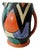 Art Deco Hand-Painted Geometric Jug by Enoch Boulton for Crown Devon, 1930s For Sale