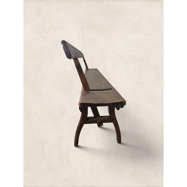 Late 19th Century Antique English Large Reversible Back Tram Bench, 9’ Long For Sale - Image 4 of 16