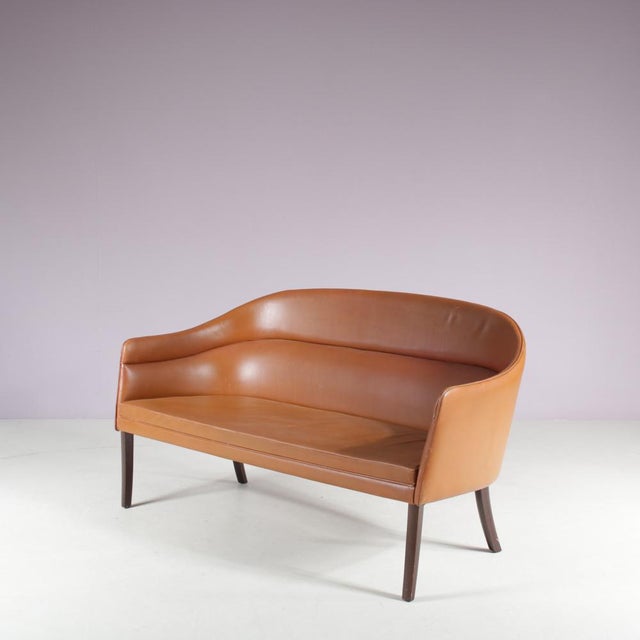 Textile Sofa by Ole Wanscher for J. Jeppesen, 1950s For Sale - Image 7 of 15
