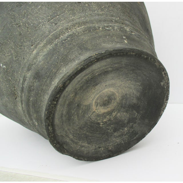 Textile Cabonized Terra Cotta Egyptian Pottery For Sale - Image 7 of 7