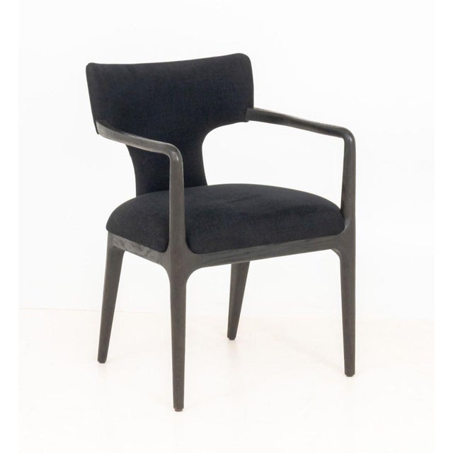 Restoration Hardware Black Dining Chairs, 6 For Sale - Image 11 of 13