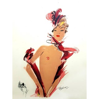 Domergue - The Dancer - Original Lithograph 1956 For Sale