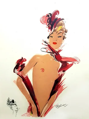 Domergue - The Dancer - Original Lithograph 1956