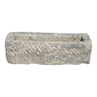 Hand Chiseled Stone Trough For Sale