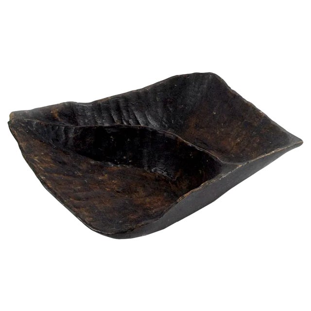 African Tribal Wooden Bowl, 1960s For Sale