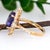 Metal Royal Elegance - 3.7cts Tanzanite and Natural Diamonds 14k Gold Ring, Size 6.75 For Sale - Image 7 of 7