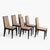 Six Dining Chairs – Elegant Wooden Dining Chairs, Modern, Contemporary, Faux Suede, Comfortable Seating For Sale - Image 15 of 18