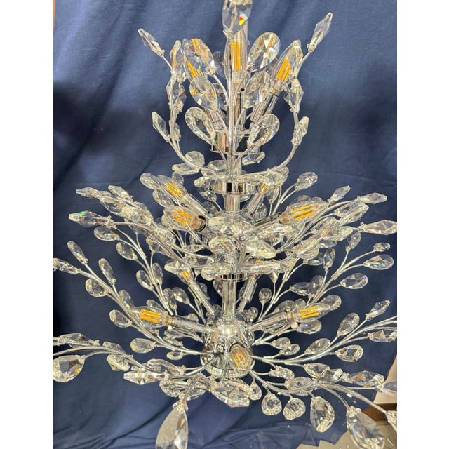 Modern James Moder Crystal Chandelier For Sale - Image 3 of 11