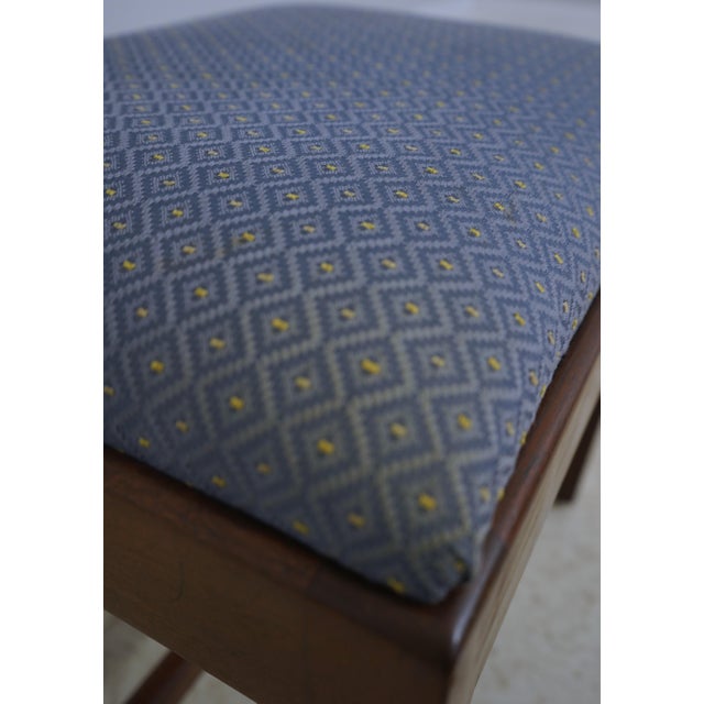 Wood Kittinger Colonial Williamsburg Chippendale Mahogany Stool For Sale - Image 7 of 13