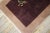 1920s Splendid Plum Ground Flower Design Antique Chinese Art Deco Knotted Rug For Sale - Image 9 of 13