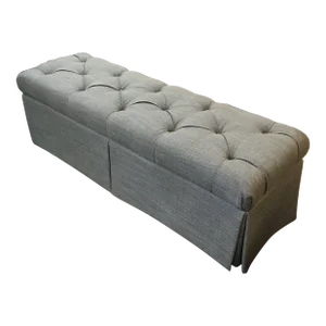 Heather Grey Tailored Bench