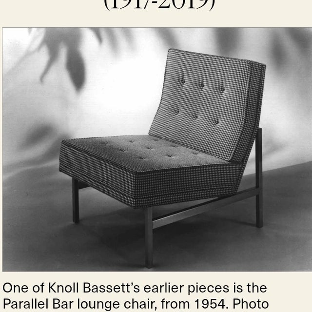 For your consideration, one of Florence Knoll's earlier pieces, a sleek Lounge Chair designed in 1955. This amazing lounge...