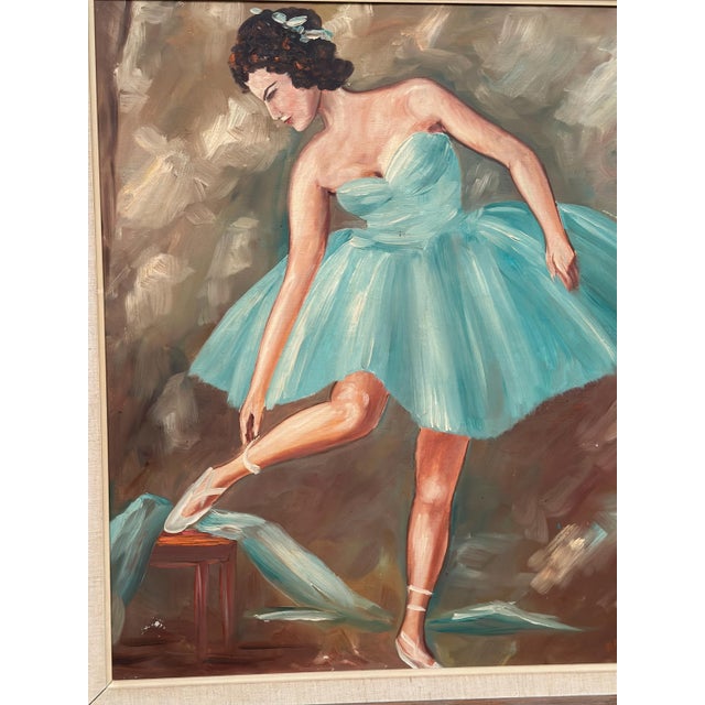 Leif Alring, Ballerina, 1960s, Oil on Canvas, Framed For Sale - Image 7 of 17