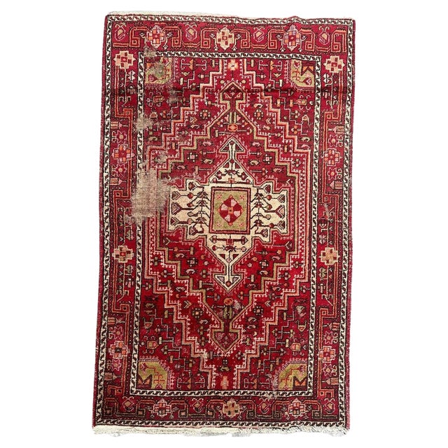Mid-Century Hamadan Rug, 1950s For Sale