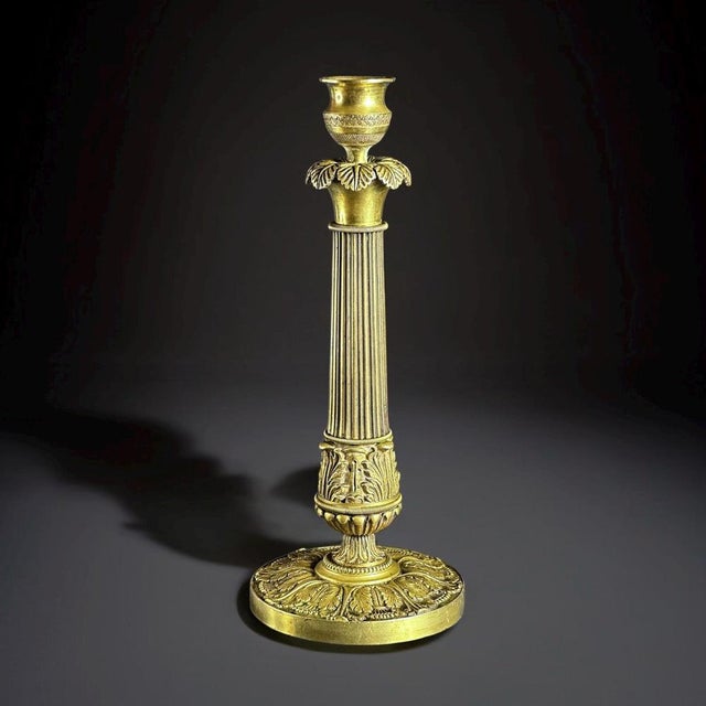 Antique French Bronze Candleholder, 1890s For Sale - Image 5 of 9