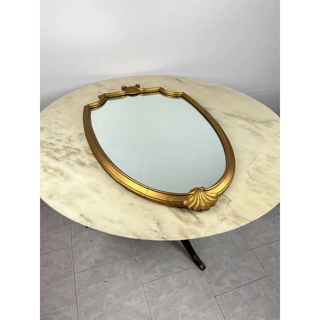Mid-Century Wall Mirror, Italy, 1960s For Sale - Image 4 of 8