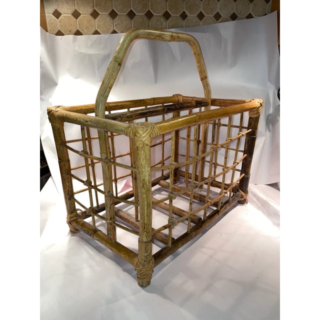Late 19th Century Aesthetic Style English Bamboo Music or Magazine Rack For Sale - Image 4 of 12