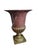 This Carved Stone and Bronze Medici Urn Style Neo-Classical Campana Form Vase is made from Rosso Di Verona Marble,...