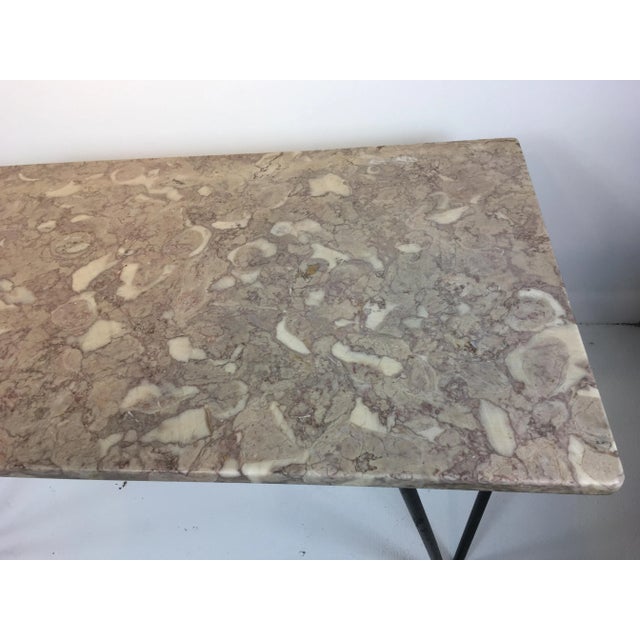 Mid Century Marble Coffee Table For Sale - Image 4 of 7