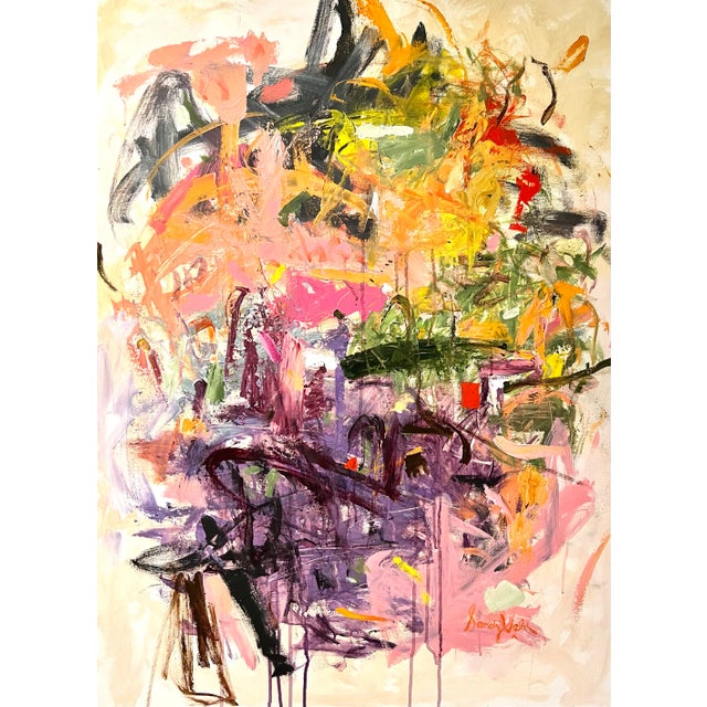 "Fall Splendor" Contemporary Original Abstract Acrylic Painting For Sale