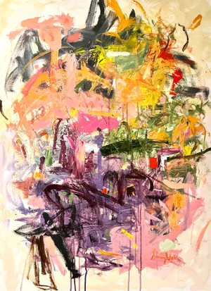 "Fall Splendor" Contemporary Original Abstract Acrylic Painting