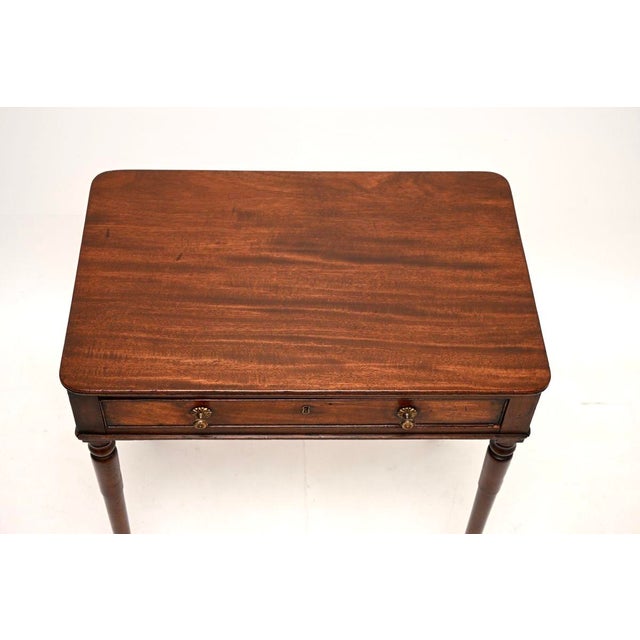 Wood Antique Georgian Side Table, 1810 For Sale - Image 7 of 11