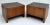 Vintage Baughman-Style Wood Side Tables With Metallic Top For Sale - Image 13 of 13